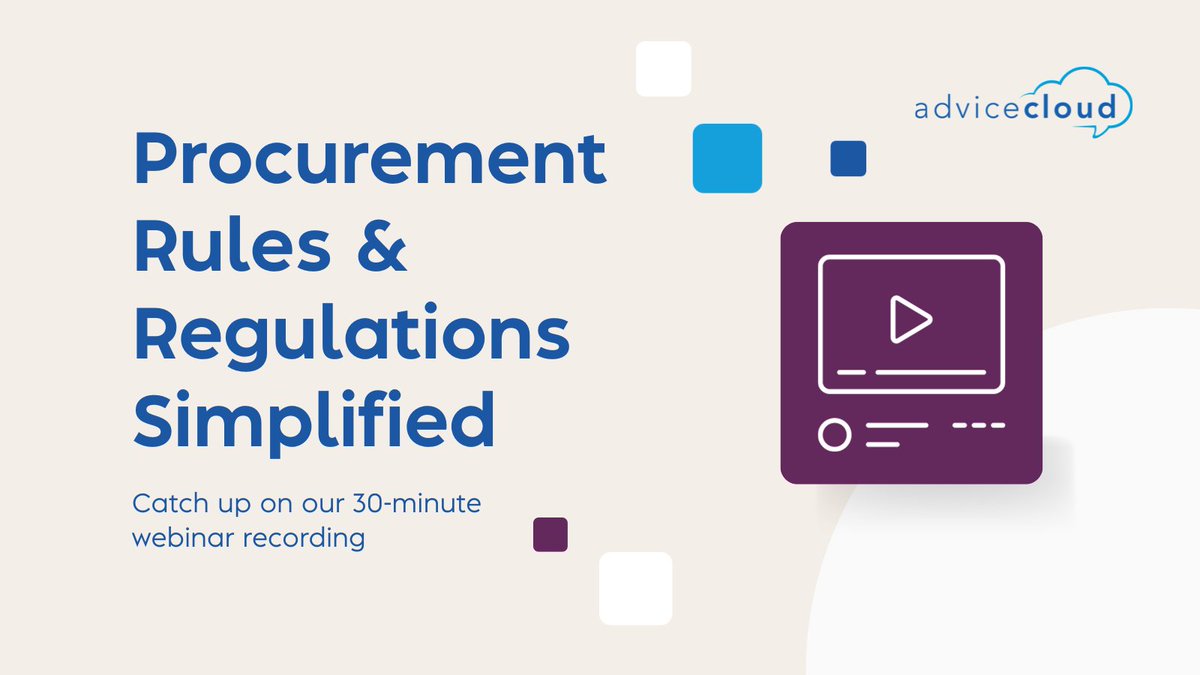 Back in November, our CEO @A_C_Chris led a webinar breaking down the rules and regulations that technology suppliers NEED to know – including the new Procurement Act 2023. You can catch up here for FREE > bit.ly/3vgY2nH Tags #ProcurementUK #PublicSector