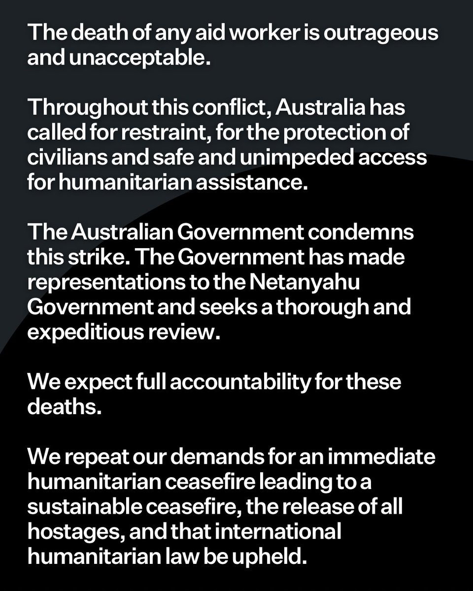 Australia condemns the strike that killed Australian aid worker Lalzawmi ‘Zomi’ Frankcom and her colleagues in Gaza.