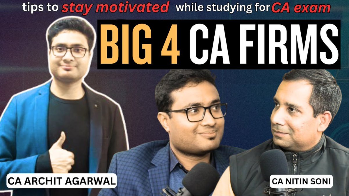 caarchitagarwal's tweet photo. Thanks to Nitin Sir for having me on the podcast. He has been guiding light for CA students for many years now. 

Do watch the podcast and share your thoughts with me. I’d love to hear your feedback! 🎧🗣

Check Out Now: https://t.co/Pk4dAkhmUO https://t.co/rNBLa09M1I