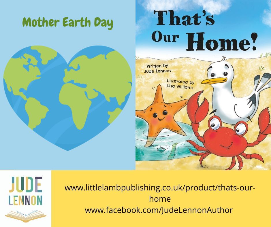 Happy Mother Earth Day! My children's book 'That's Our Home!' was inspired by a beautiful beach which had litter on it. We can all do our bit to mother the earth and take good care of it. littlelambpublishing.co.uk/product/thats-… @Littlelambtales @TaukPublishing @LivLitCycle #LiverpoolWrites