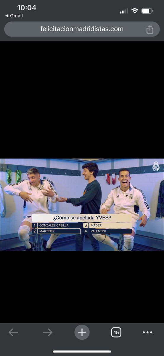 Gracias <a href="/realmadrid/">Real Madrid C.F.</a> - Que buena sorpresa - Hala Madrid!