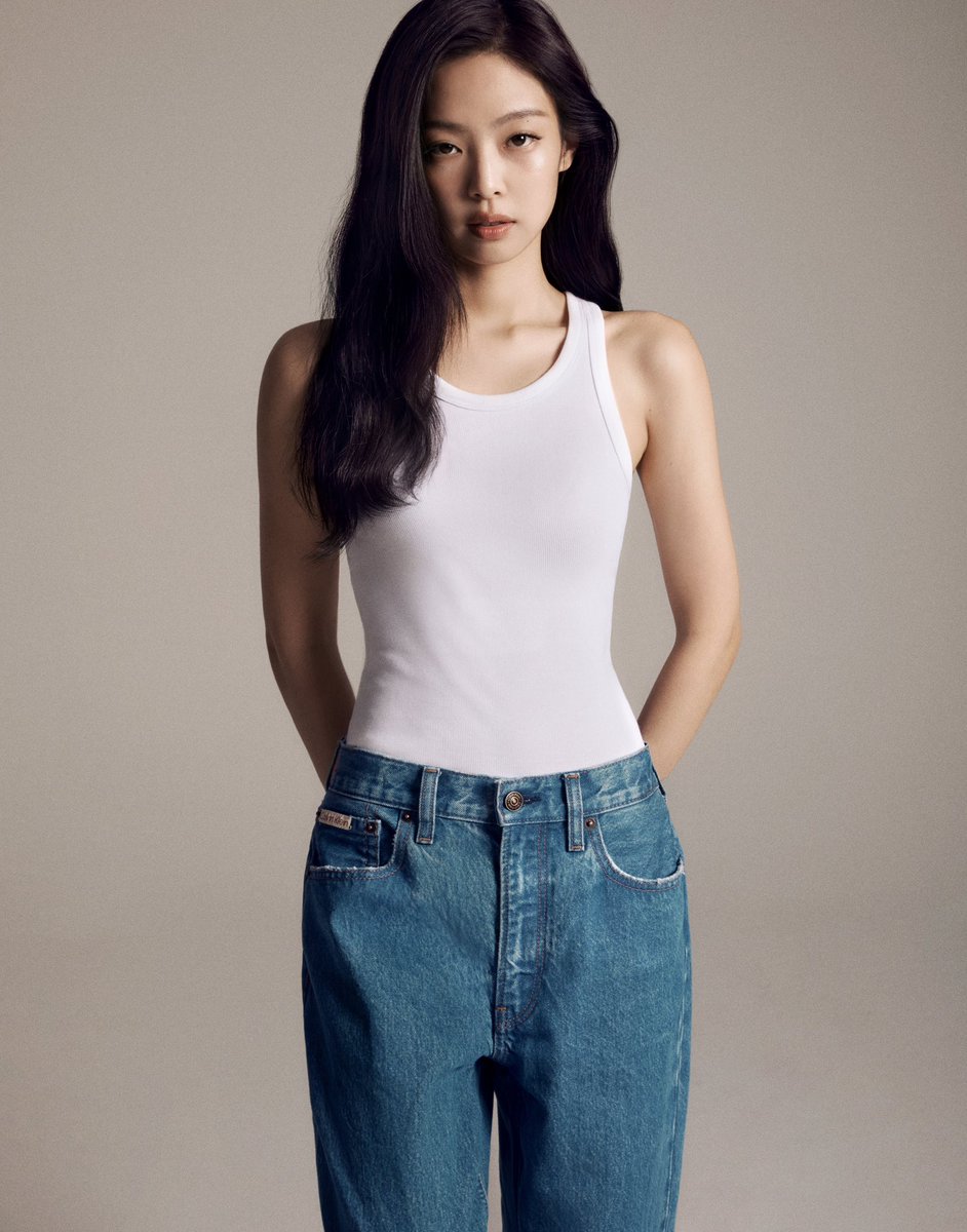 JENNIE in New Season Denim Calvin Klein Spring 2024 #JENNIE #JENNIExCalvinKlein #OA