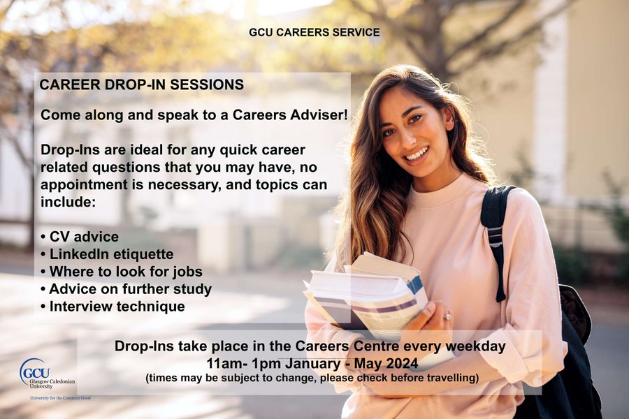 Our Drop-In sessions are running Tuesday-Friday this week! Taking place in the Careers Centre, 1st floor George Moore building, they are ideal for quick careers related queries, no appointment needed. Session times differ slightly each day, check our blog ow.ly/mxN250QOMvZ