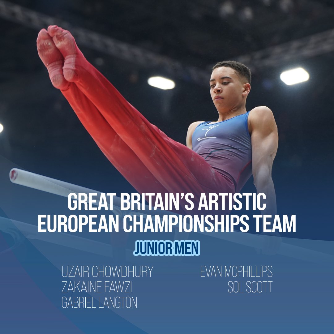 Huge congratulations to the men’s senior and junior gymnasts selected for the 2024 European Artistic Gymnastics Championships in Italy. 
Have fun guys! 🤩