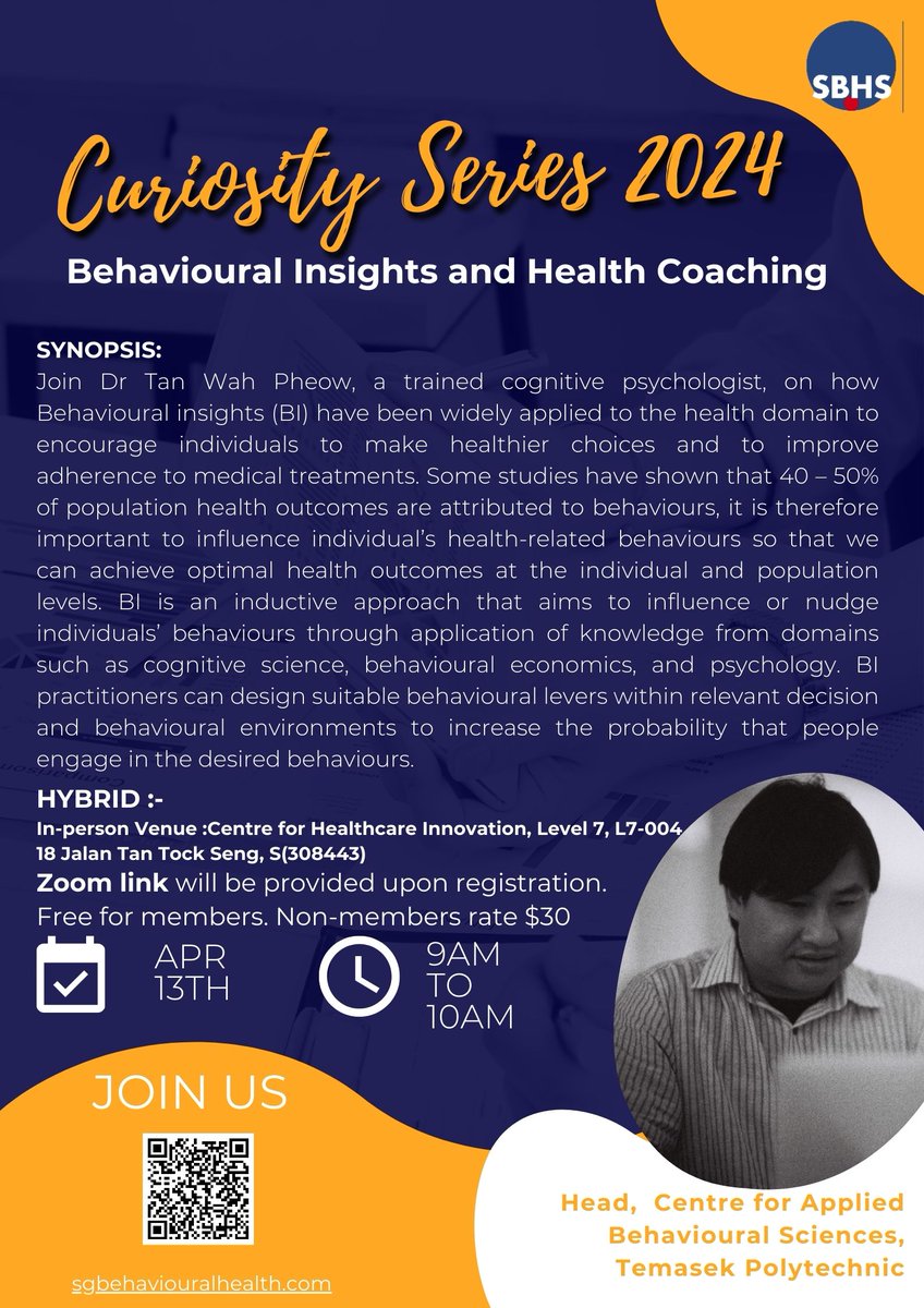 Society of Behavioural Health, Singapore tweet media