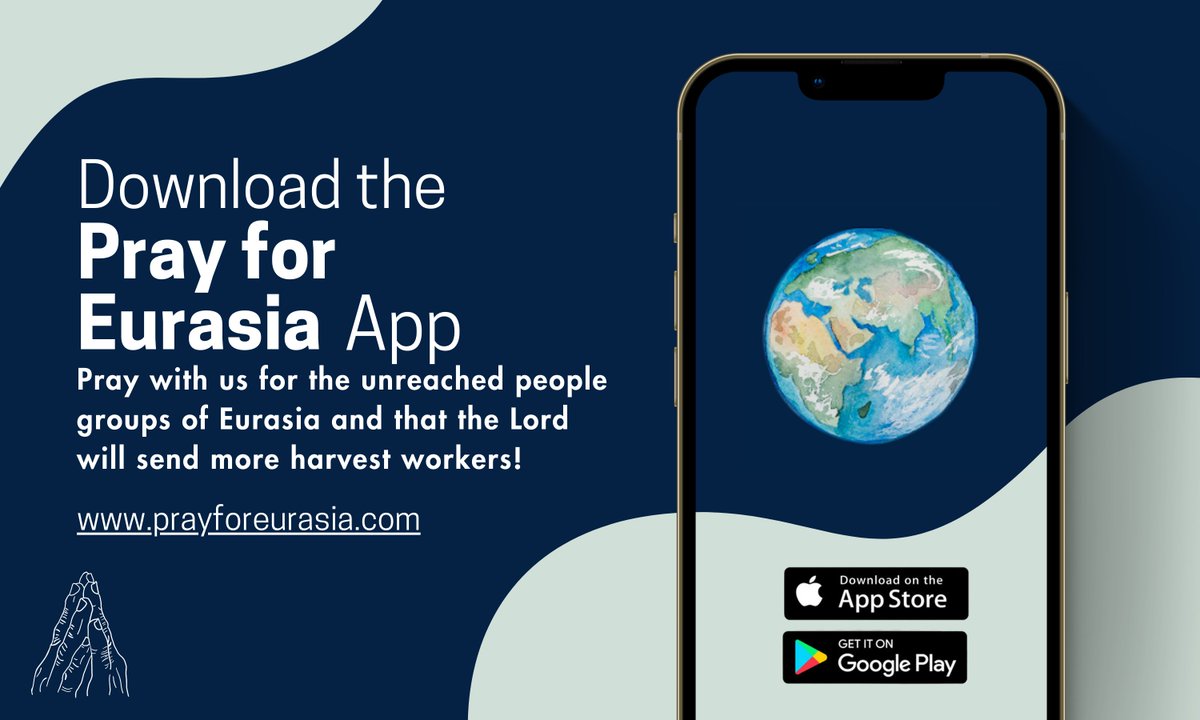 prayforeurasia's tweet photo. Eurasia is one of the continents that has a great number of unreached people groups.
Download the Pray for Eurasia App to be guided in praying for the UPGs. See the photos below for more info about the app, including its features.
#Eurasia #unreached #missions #greatcommision https://t.co/Q9qmyKIr1q