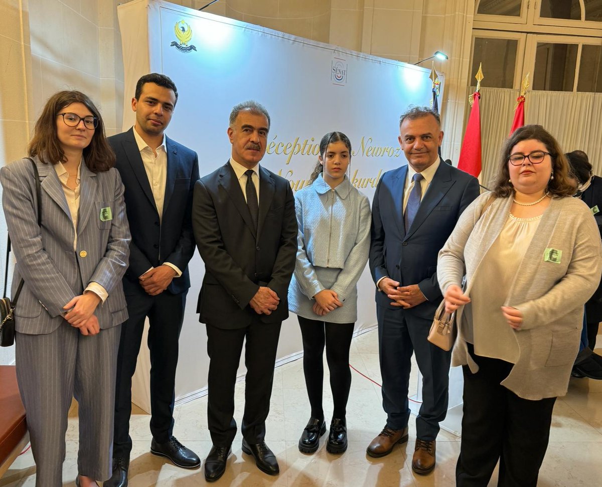 eismena_i's tweet photo. We are honored to have been invited to the Newroz reception at the Senate, where we had the privilege of celebrating the Kurdish New Year in the company of government officials, deputies and senators, diplomats, and the Kurdish community.
#Newroz #CFRI #Solidarity #Culture https://t.co/afs2t8TFfC