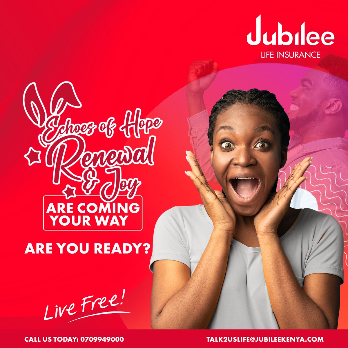 JubileeInsKE's tweet image. Hold onto your hats!  We have something super exciting coming! But before we let the cat out of the bag, can you guess what's coming your way? Let us know in comment section.

#Livefree #JubileelifeInsurance #InsuranceKe #Easter