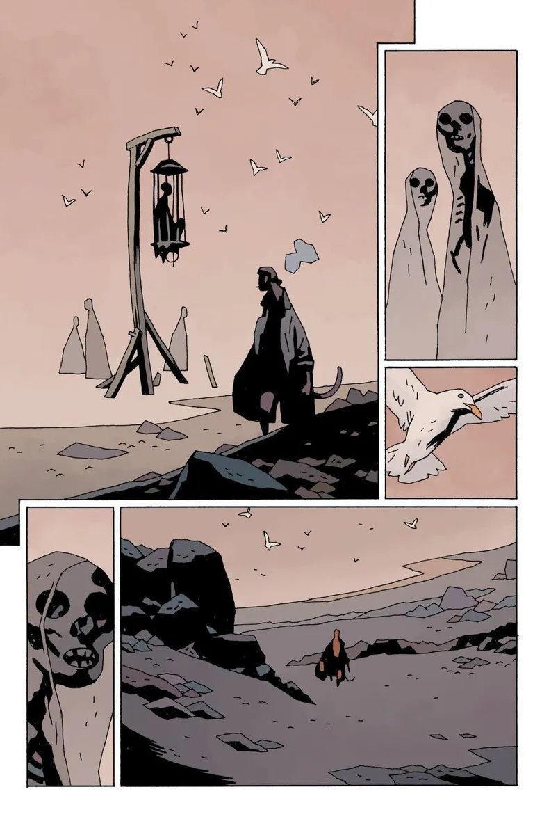 Hellboy in Hell # 10 (5 panels)