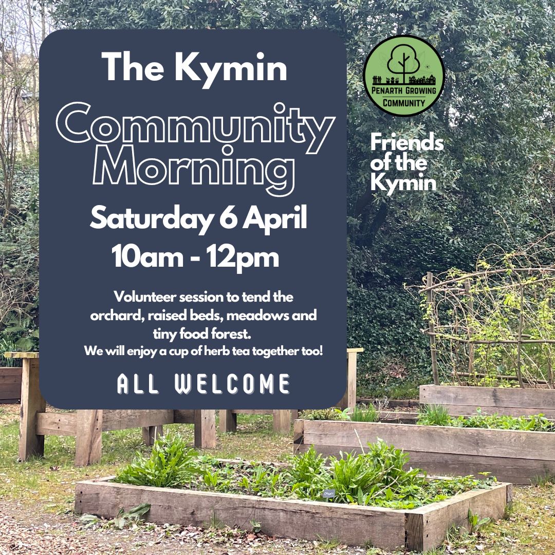 Hello!

This coming Saturday, 6th April, is our next community morning session at The Kymin with @friendsofthekymin 

Hope you see you there! 

#thekymin #penarth