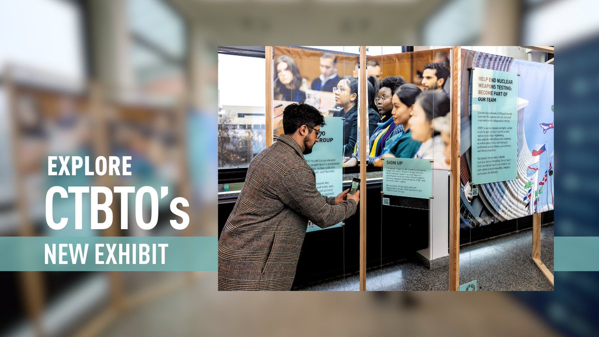 📌 Discover how you can support #CTBTO's mission to end nuclear testing at station 8 of our new exhibit at @UN_Vienna. 👉🏾Learn about ways to contribute to creating a safer and more secure 🌍. More info. on #UN guided tours here: ctbto.info/m/links 📷 ctbto.info/49wa2k9