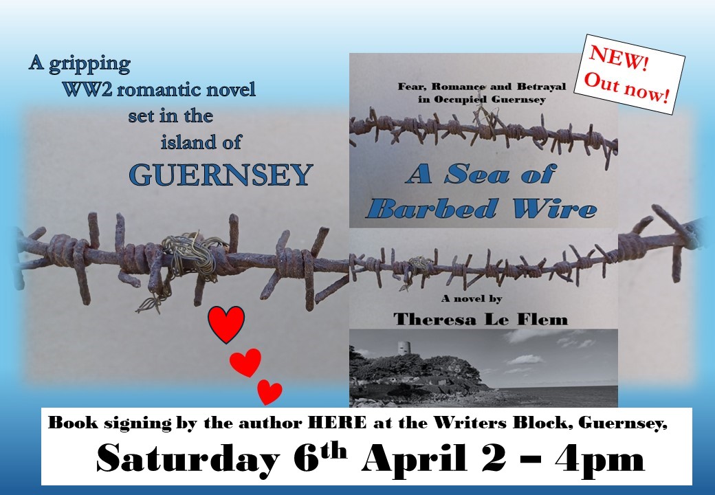 A bit of local news #Chog I'm doing a book-signing of my new novel this Sat. 6th April in 'Writer's Block' in the Arcade @writersblockgsy Please pop in! #TuesNews @RNAtweets amazon.co.uk/Sea-Barbed-Wir…