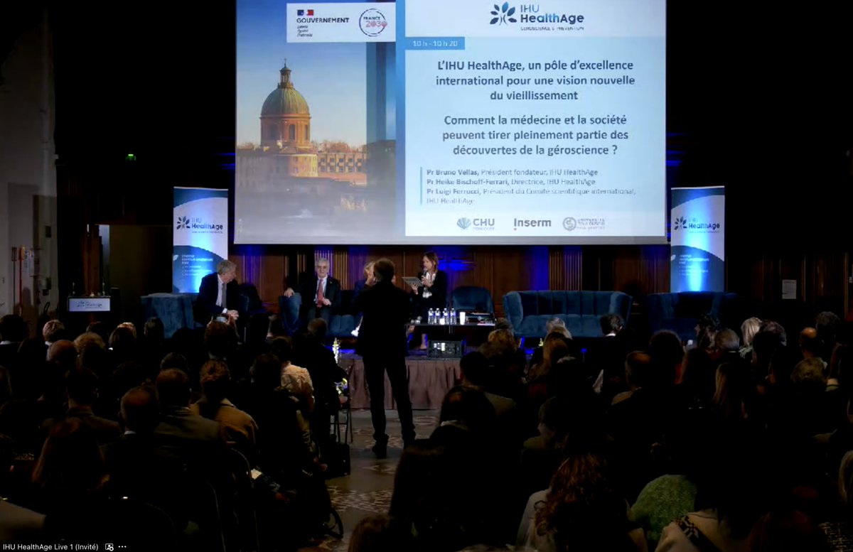 Today sees the launch for the Toulouse Institute for Healthy Aging (IHU HealthAge. A unique event dedicated to geroscience and healthy longevity today in Toulouse (France)