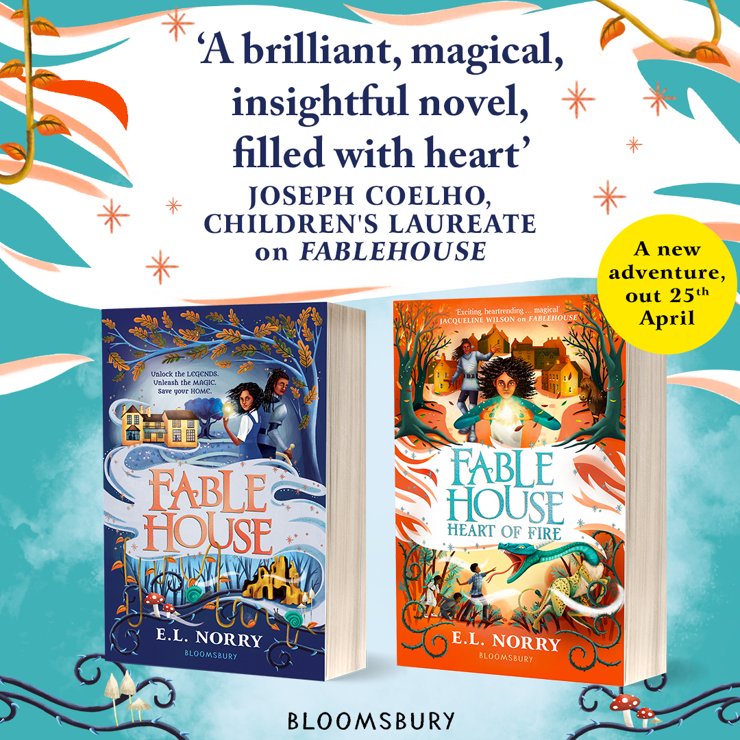 Just over three weeks now until FABLEHOUSE: HEART OF FIRE by @elnorry_writer leaps on to bookshelves and The Roamers return! ✨ If you can't wait until then, you can request to review on @NetGalley 🔥🔥🔥 netgalley.co.uk/catalog/book/3…