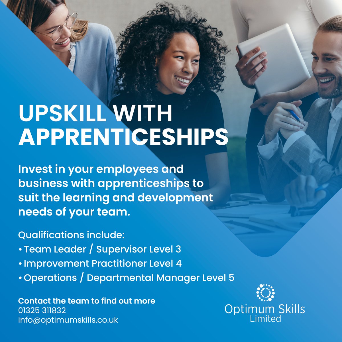 Did you know apprenticeships can be utilised to support your current employees?

Providing an opportunity for continuous skills development to employees increases workforce productivity, motivation and retention.

#Apprenticeships #Upskill #Training #EmployeeDevelopment