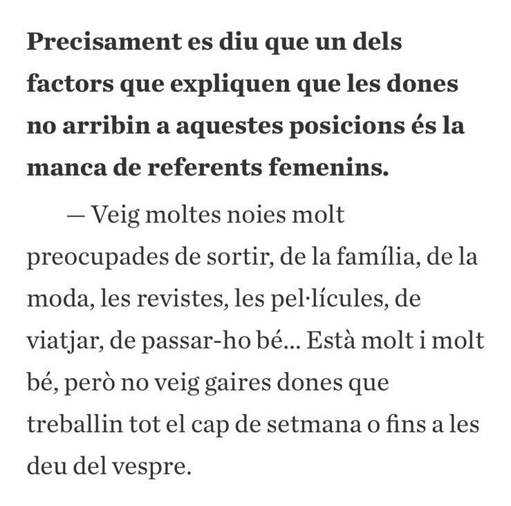 ‼️ La nova numero 2 de Junts, l'@annapapallona feia aquestes declaracions en una entrevista de fa res.

L'empresaria de Puigdemont afirma que les dones no arriben a ser referents femenins "perquè no treballen els caps de setmana o fins les deu del vespre"

Fort...