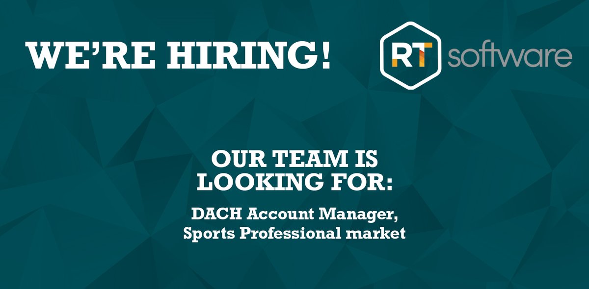 Join the Tactic SP (Sports Professional) team @RTSoftware If you speak German, love sports, have a knack for sales, and are good with tech, this job is for you! It’s a Remote full-time position and you can work from anywhere in the DACH region. Learn more and apply here:…