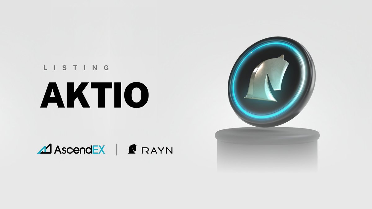 #ListingAlert
We are pleased to announce that $AKTIO is officially live and trading on <a href="/AscendEX_/">AscendEX</a>

👉Listing details : ascendex.com/en/cashtrade-s…

Let's❤️&amp; 🔁this good news with the world! #LFG