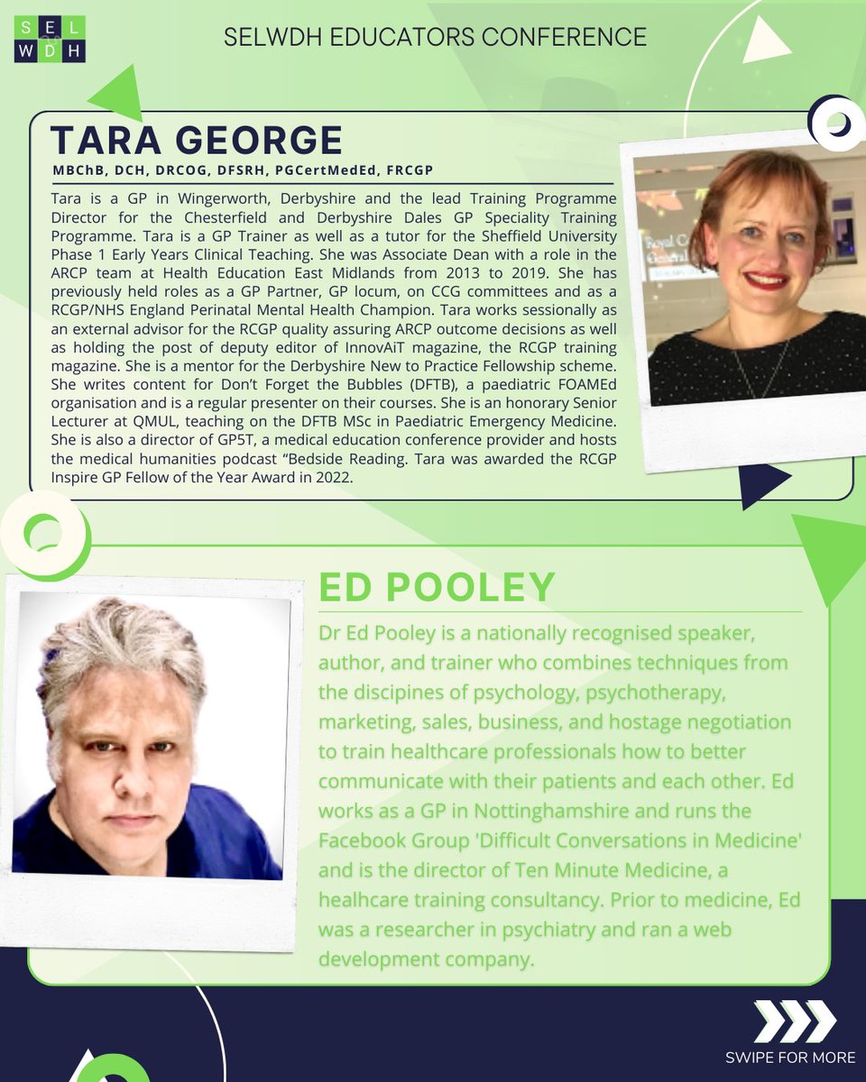 SELWDH's tweet photo. Meet part 1 of our speaker lineup for this years Educators Conference. Sharing insights to enhance primary care education. Stay tuned for more speaker announcements! #EducatorsConference #SpeakerIntroduction #SELWDH https://t.co/NB6ACL1u2u