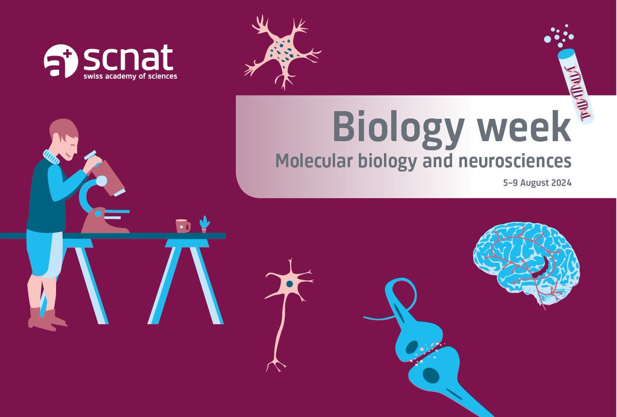 Our #BiologyWeek is back! 🧬 This year, @LifeScienceZH opens its doors to Swiss high School #students. Deadline for registration is 21 May 👉 biol.scnat.ch/de/id/H45xn