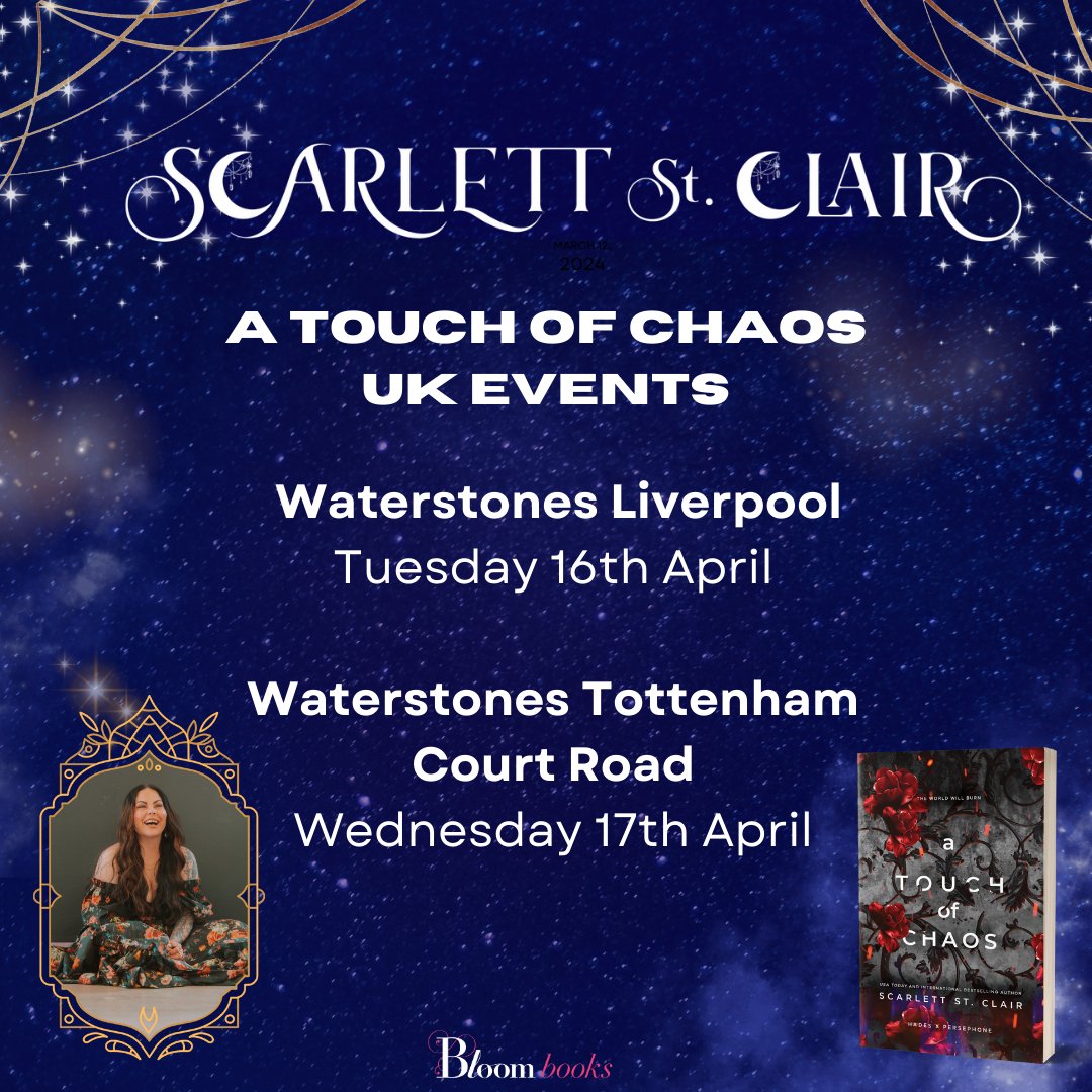 ICYMI the incredible Scarlett St.Clair will be appearing at @WaterstonesLPL and @WaterstonesTCR on the 16th and 17th April. Get your tickets now! waterstones.com/events/search/…