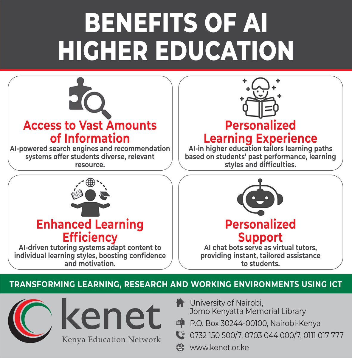 Artifical Intelligence (AI) has been taunted to be a game-changer in higher education from personalized learning experiences to predictive analytics, enhancing teaching, improving student engagement, and fostering innovation. Do you agree? #AI #HigherEd