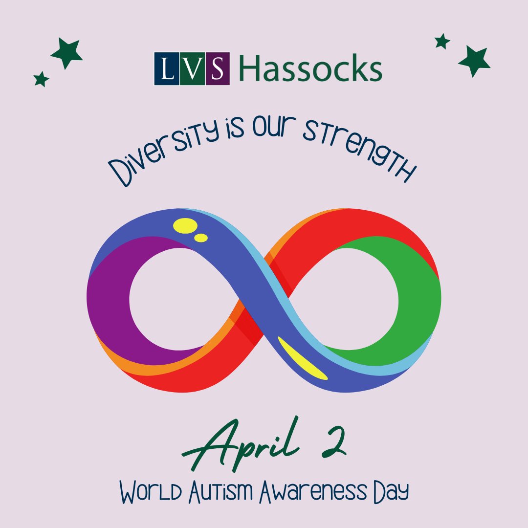 Happy World Autism Awareness Day from LVS Hassocks! We believe it's so important to continue to spread awareness, understanding, and acceptance of autism today and every day ❤️ #WorldAutismAwarenessDay #ProudToBeLVSHassocks