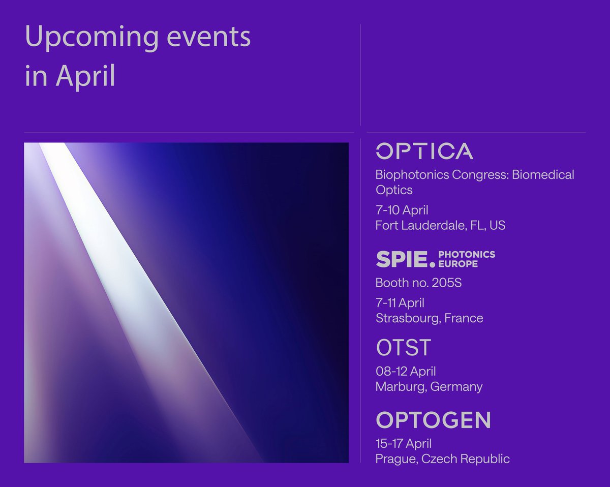 April brings numerous opportunities to learn more about @light_con’s #femtosecond #lasers, providing sustained performance from scientific discoveries to high-value industry applications.