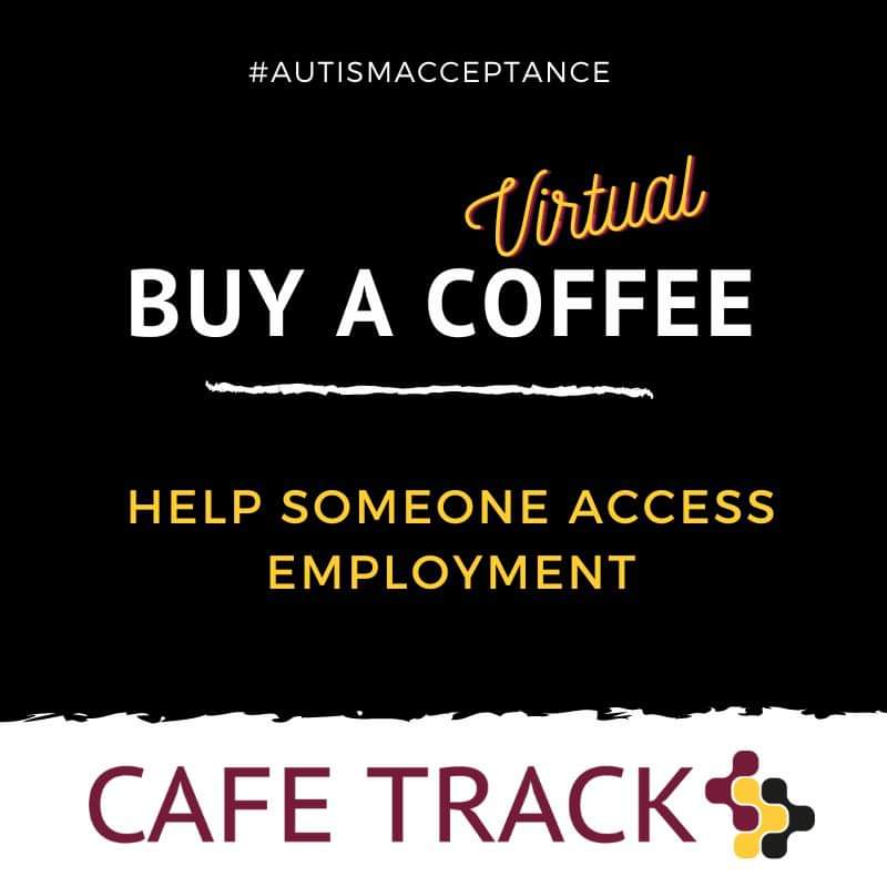 If you would like to support our work but are unable to make it into Northampton, you can buy a Virtual Coffee here for £3 buymeacoffee.com/cafetrack We have supported over 125 autistic adults into employment so far #autism #autismacceptance