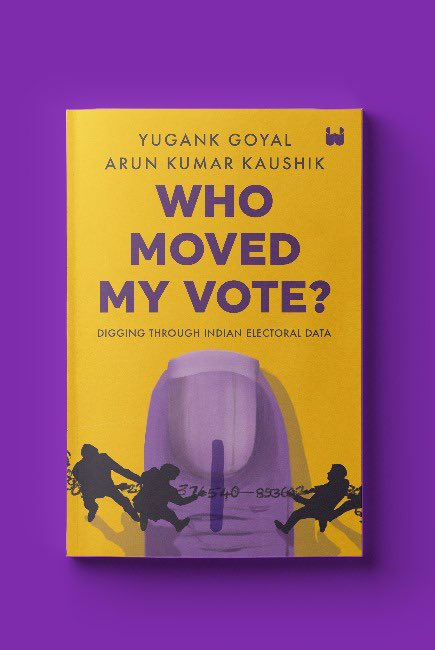 #ReadandElect

For #GeneralElection2024, we will be recommending books that you should read before you vote!

@yugank_goyal and @arunkaush’s Who Moved My Vote is a great way to understand how India's electoral process works and what are its limitations.

#Election2024