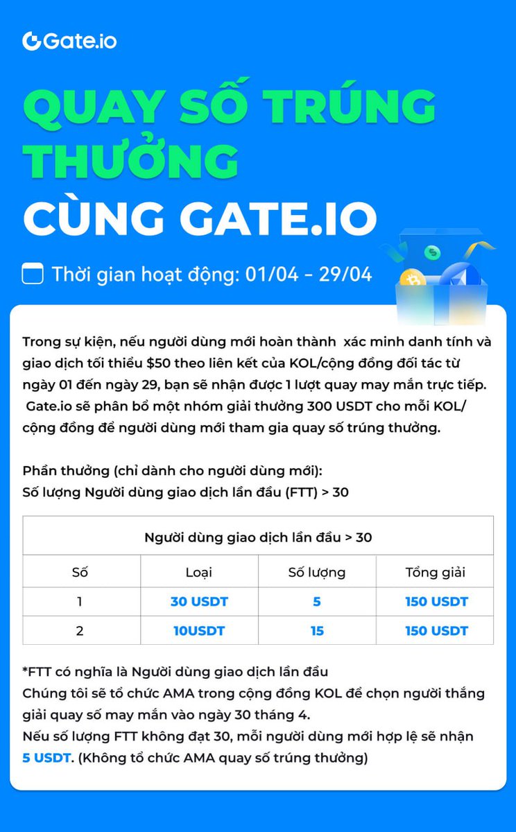 thanphu656's tweet photo. 🌟 QUAY SỐ TRÚNG THƯỞNG CÙNG https://t.co/riAZVMLWYY 
🔥 Sự kiện độc quyền dành cho Member cộng đồng BossUmbX
🔥 Đăng ký tài khoản https://t.co/tWsVo8NT0y để nhận cơ hội chia sẻ 300 USDT giải thưởng. 
               ---------------------------------
🎁 Tổng giải thưởng: 300 USDT
 1⃣Giải 1 : 150 USDT ( 5 Slot )
 2⃣Giải 2 : 150 USDT ( 10 Slot )
⏰ Thời gian: 01/04 - 29/04
🎯 Cách tham gia:
🔸 Tham gia đăng ký tài khoản:  LINK ĐĂNG KÝ TẠO TK (https://t.co/aWg6D9ck4H)
🔸 Hoành thành xác minh KYC 2
🔸 Giao dịch volume tối thiểu 50$
👉 Hoàn thành đủ các bước trên người dùng sẽ được ghi nhận vào danh sách quay giải trực tiếp trên live AMA tại cộng đồng BossUmbX ngày 30/04. (Danh sách sẽ được công bố vào 30/4 trước giờ AMA) 
                 +++++++++++++++++++++++
⛔️ Lưu ý: 
🔸 Sự kiện này chỉ dành cho người dùng mới đăng ký trực tuyến thông qua link mời của KOL.
🔸 Chỉ những người dùng đã vượt qua xác minh danh tính mới được tham gia. Mỗi người tham gia chỉ có thể có một tài khoản để tham gia và các tài khoản phụ sẽ không được coi là tài khoản độc lập tham gia cuộc thi này;
🔸 Nếu phát hiện gian lận, giao dịch nội bộ, v.v. và người dùng từ các khu vực bị hạn chế, quyền tham gia và phần thưởng sẽ bị hủy bỏ;
🔸 Người dùng tham gia nhiều hoạt động trong cùng thời gian chỉ được nhận một phần thưởng và phần thưởng cao nhất sẽ được yêu cầu;
- https://t.co/tWsVo8NT0y có quyền quyết định cuối cùng về các điều khoản của sự kiện này.

                           👇👇👇👇👇👇
Link Đăng ký tham gia chương trình : 
https://t.co/aWg6D9ck4H

@toantran543