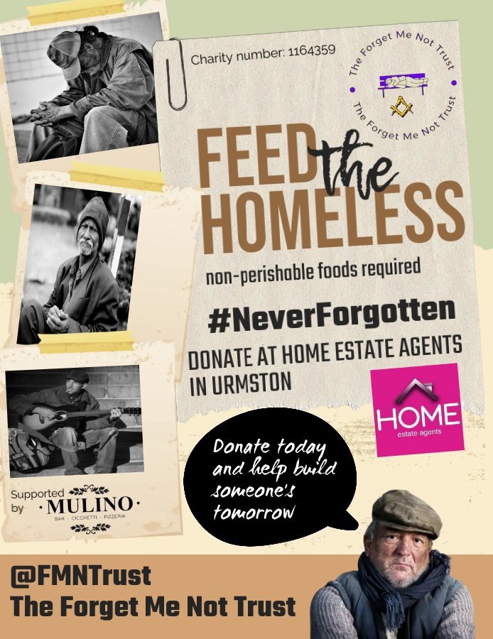 Invitation to the Launch of Forget Me Not Trust's #NeverForgotten Campaign. Event Details: Date: Thursday, April 11th Time: 1:00 pm Venue: Mulino Restaurant, 1 Primrose Avenue, Urmston M41 0XQ. rsvp to devlinbookings@aol.com to reserve your place.