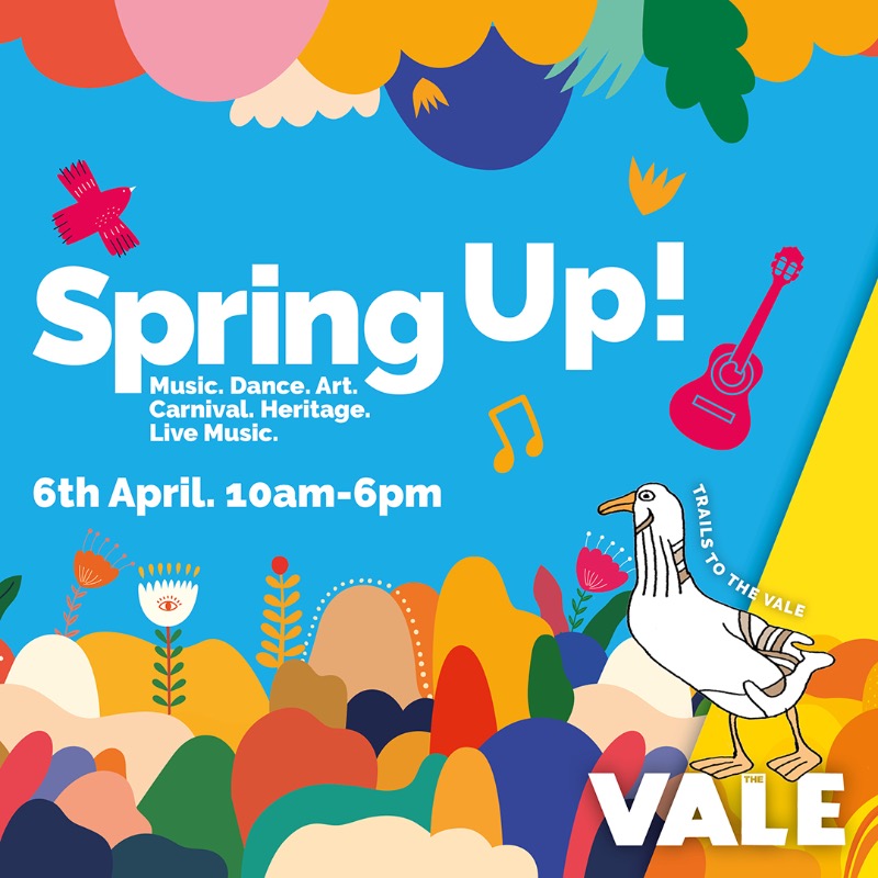 🎉 Celebrate Spring at Spring Up! 🌱 6th April, 10-6. Join the Goose’s Gander Heritage Trail 🚶‍♀️🚶, discover wonders Mossley to The Vale. Walks: 10am, 12pm, 1:30pm. Details & sign up: the-vale.co.uk/event/spring-u… #SpringUp #HeritageWalk