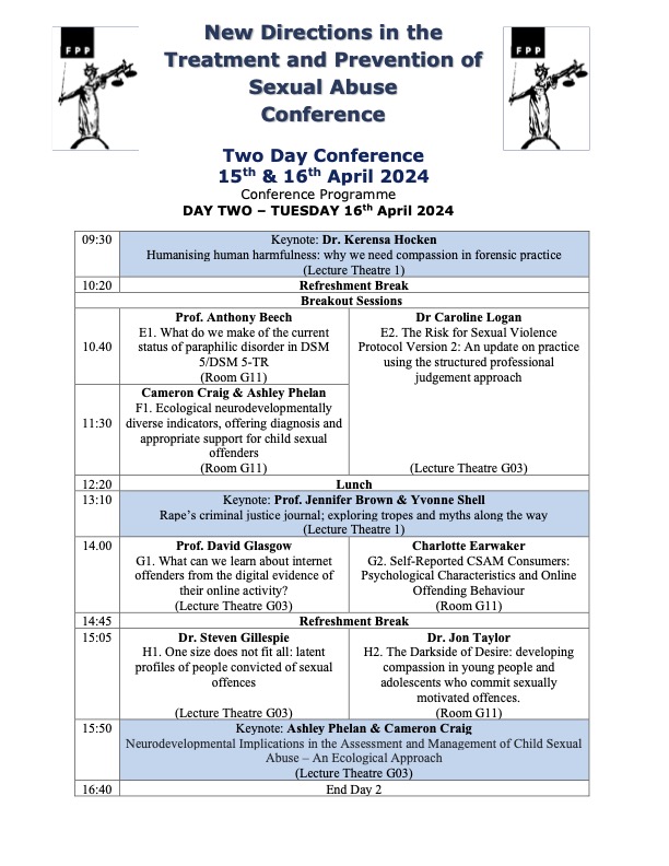 I am at the fussing about with slides unnecessarily stage because other  presentations look good, so I feel a need to aim high 😅
For more information and registration, email: mariegarbett@forensicpsychology.co.uk