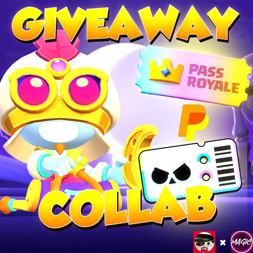 🚨Giveaway🚨 💸 1x 10$ 💎 1x BRAWL PASS PLUS 💎 1x DIAMOND PASS 👤 1x Carl Sultan Skin How to enter : ◽️ Follow @panda_casts, @MagicStaysGod ◽️ ♥️ & ♻️ ◽️💬 #CodePan ! Only 1 reward out of 3✨ + 1x Sultan Skin End in 1 week 🔥 #SORTEO #GIVEAWAY