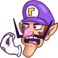 demonrebuilt's tweet photo. Once again the mods have gone out of their way to completely overturn my entire discord server for April Fools, this time with a Waluigi theme. Every role, every channel, countless users, emotes, graphics - it's all Waluigi, and it's all brilliant. https://t.co/tL9t0fFz22