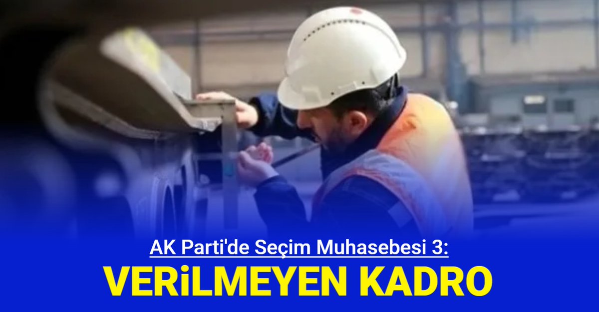 AK Parti'de seçim muhasebesi 3: Taşerona, belediye şirket ve TYP işçilerine kadro
finans7.com/haber/ak-parti…