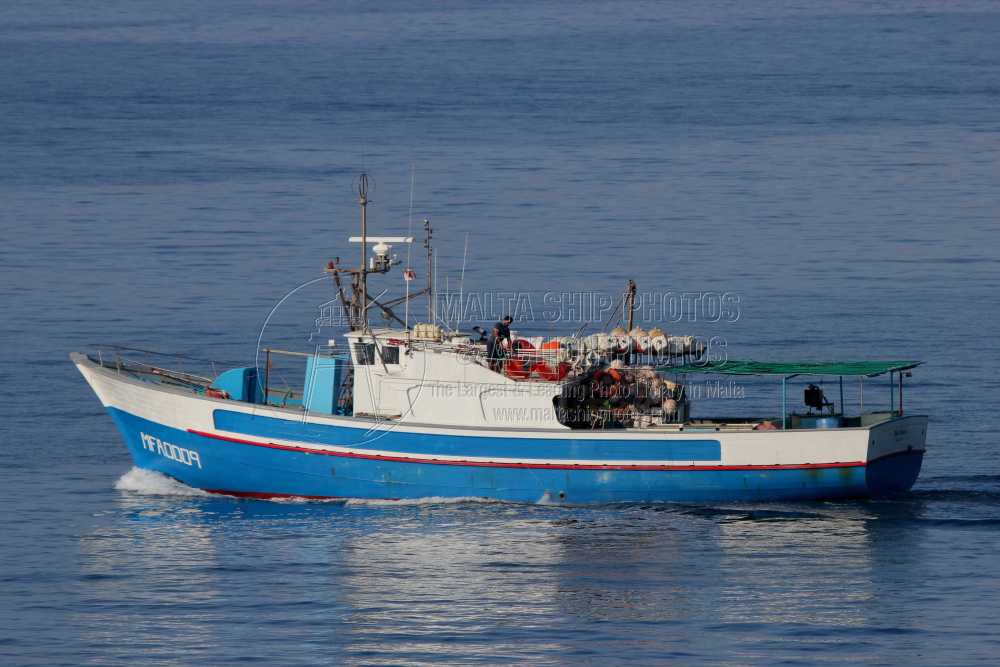 #Maltesefishingvessel #MIKELE_ROSARIA with #fishingmatricola #MFA_0009 #leaving #MarsaxlokkHarbour, #Malta - 08.07.2013  - maltashipphotos.com - NO PHOTOS can be used or manipulated without our permission