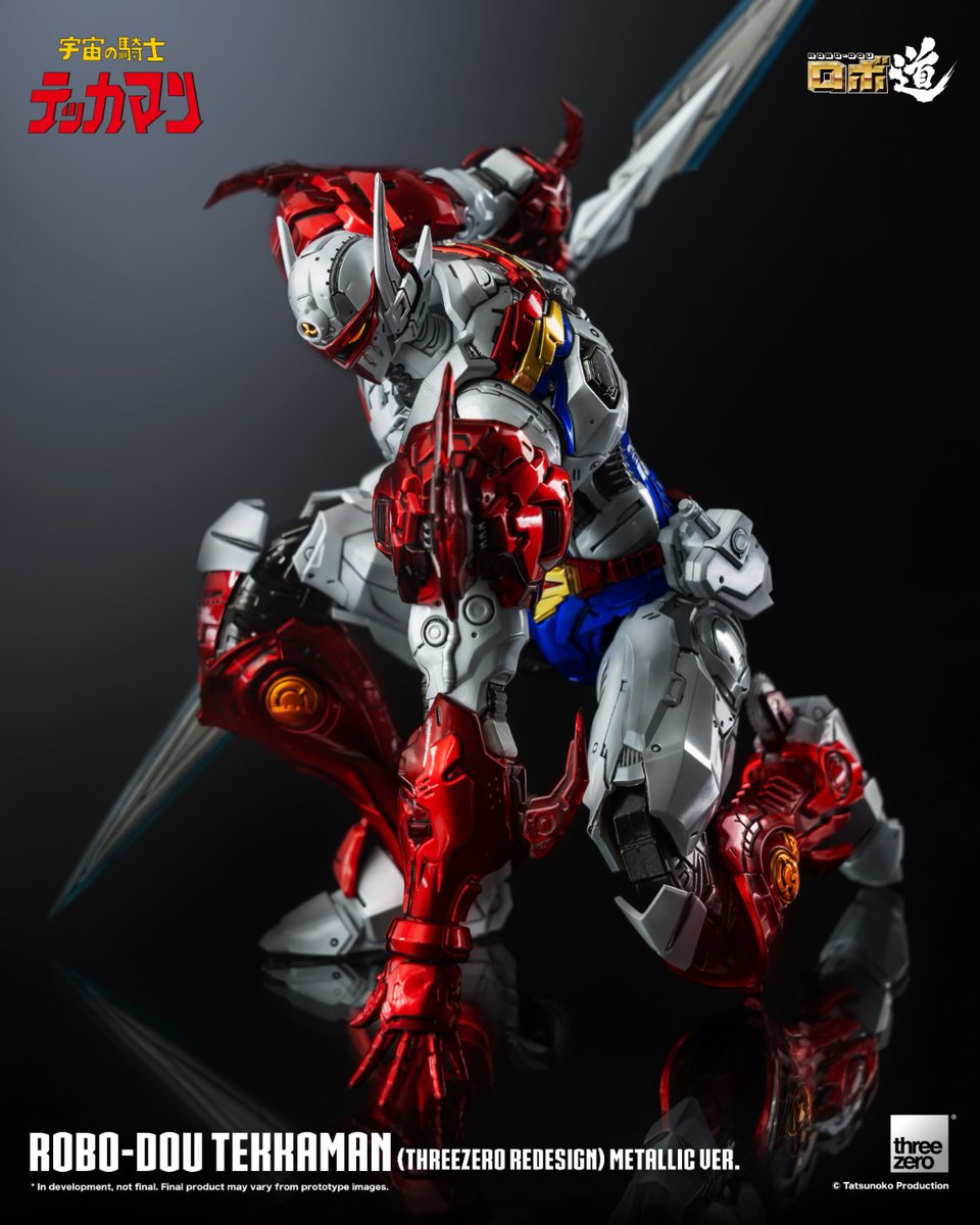 ROBO-DOU Tekkaman (threezero Redesign) Metallic Ver. has started its limited sales at threezero Store, and select regional distribution partners! At threezero Store, we have 50 pcs available for purchase. bit.ly/TekkamanMetall… #threezero #ROBODOU #Tekkaman #animefigures