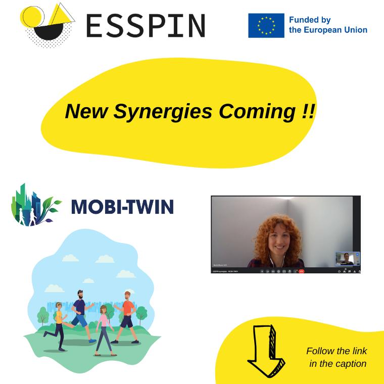 ⭐ Exiting new synergy with @MobiTwinProject❗❗ 🚶‍♀️🚶‍♂️@MobiTwinProject is dedicated to unraveling the dynamics of spatial mobility and its significant impact on European Union regions. Follow the link to learn more about it 👇 bit.ly/43LhKVw #ESSPINproject #research