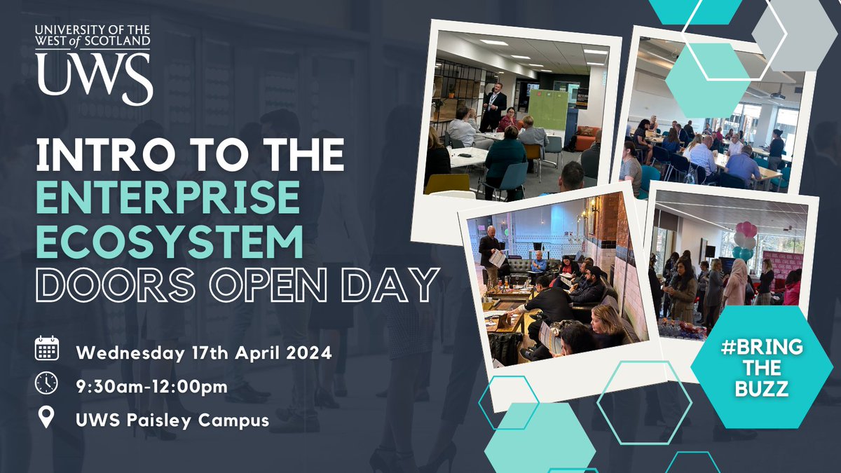 Calling all entrepreneurs and business leaders! 📣 

Join us at <a href="/UniWestScotland/">UWS</a> Paisley Campus on April 17th for our next #BringTheBuzz event as we bring together the best of Scotland's Enterprise Ecosystem 🏴󠁧󠁢󠁳󠁣󠁴󠁿

Sign up👇🏽: 
bit.ly/BTB-Scotland

#Networking #Glasgow #Scotland