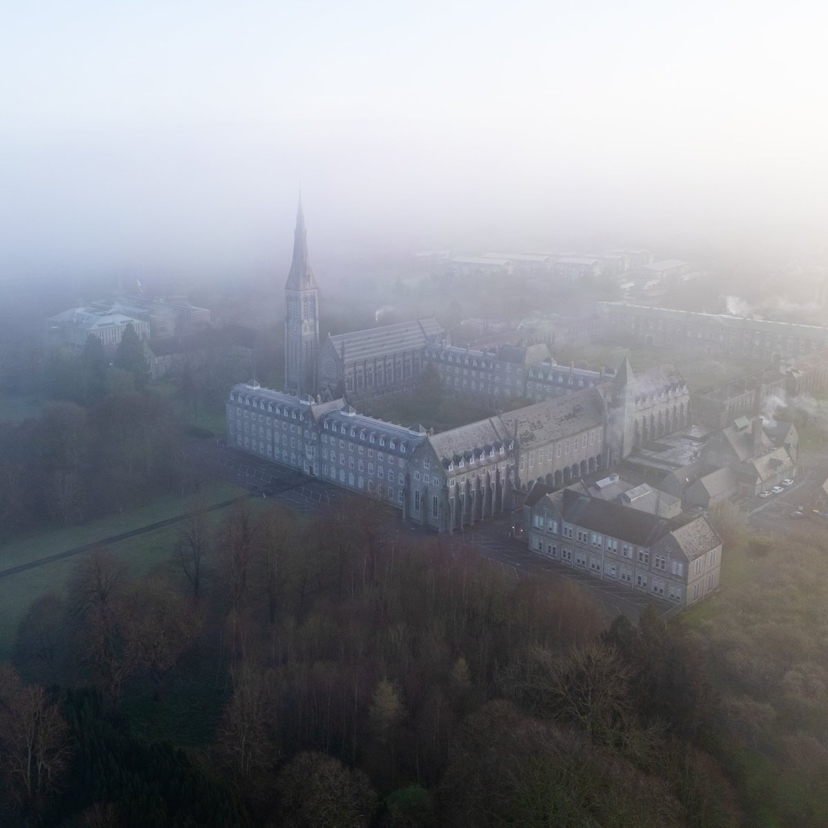 Foggy campus this morning 🌫️ #MaynoothUni #StPatricksCollege 📸 by Daniel Balteanu