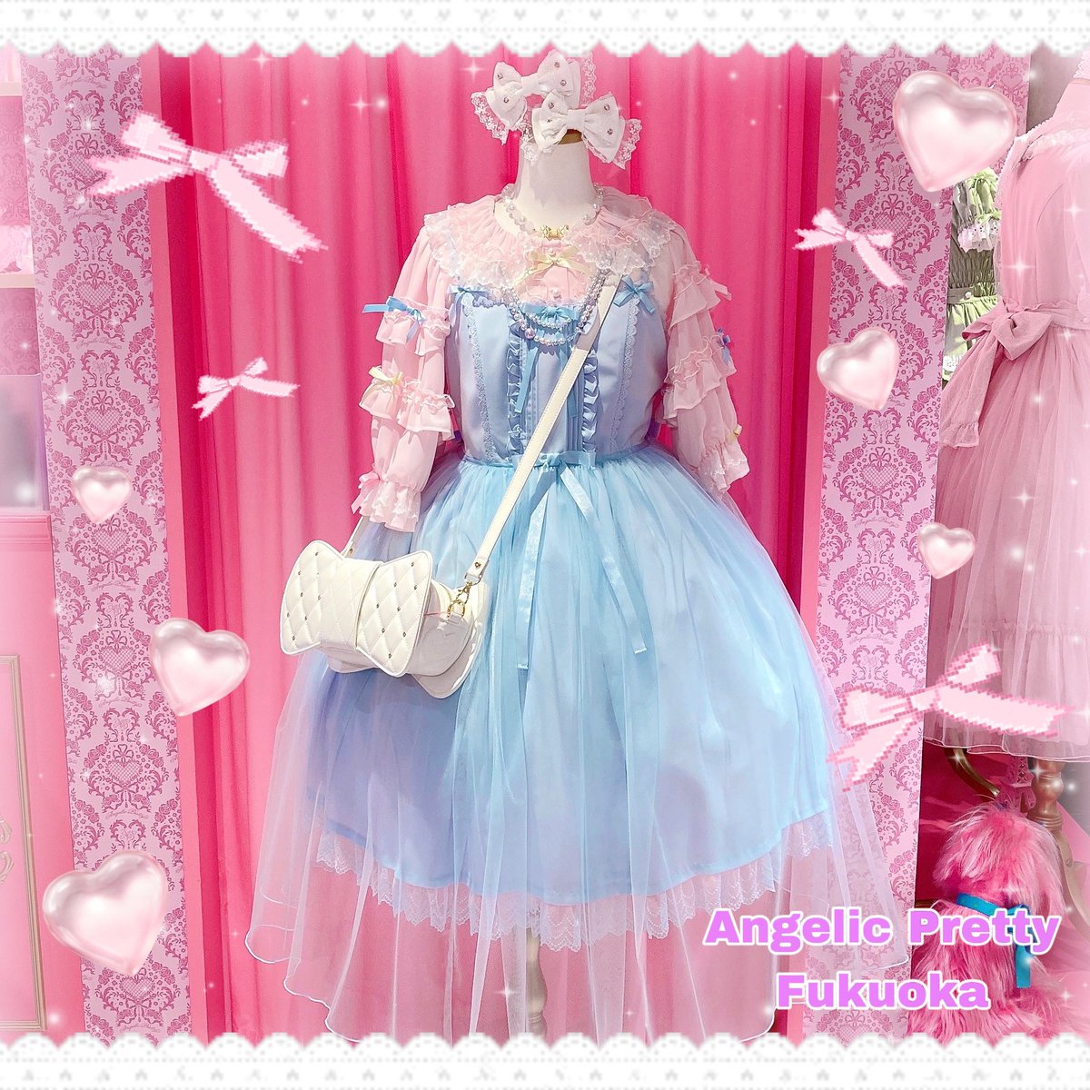 Angelic Pretty Sweetフリルワンピース サックス ♡ Sweet maid Lolita