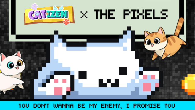 Catizen x The Pixels joint the event! 🥳
🔥 We're thrilled to announce a partnership with ThePixels! To celebrate this exciting partnership, we are launching a special event:

⭐️ The Pixels - t.me/the_pixels_bot… ⭐️

🎁 Reward: 
- An additional 1,000,000 PXL will be rewarded