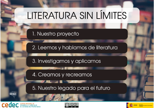 REA “Literatura sin límites”. El alumnado tiene como reto crear una producción literaria personal. Se propone una novela gráfica si bien se sugieren otras posibilidades. #proyectoEDIA #REA #secundaria cedec.intef.es/proyecto-edia-…