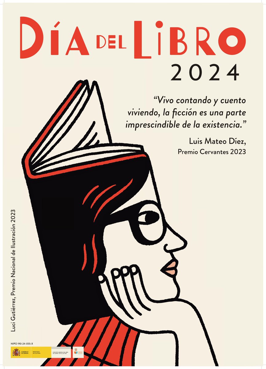 🤩¡Por fin ha llegado el momento! Os presentamos el cartel del #DíadelLibro2024 📚, diseñado por Luci Gutiérrez, #PremioNacional de Ilustración 2023 e inspirado en una frase del #PremioCervantes Luis Mateo Díez.

¡Sigue leyendo para saber ➕ sobre el cartel y el #DíadelLibro2024!