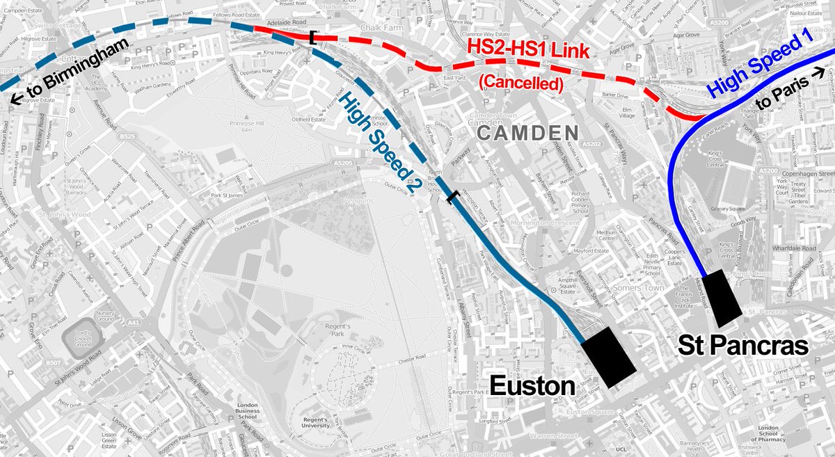 The scaling back and scrapping of HS2 is one of the biggest symbols of failure in this country. But especially this - failing to have a direct connection between Manchester and Paris for want of a short tunnel in London. Brunel would’ve constructed this in a weekend as a side gig