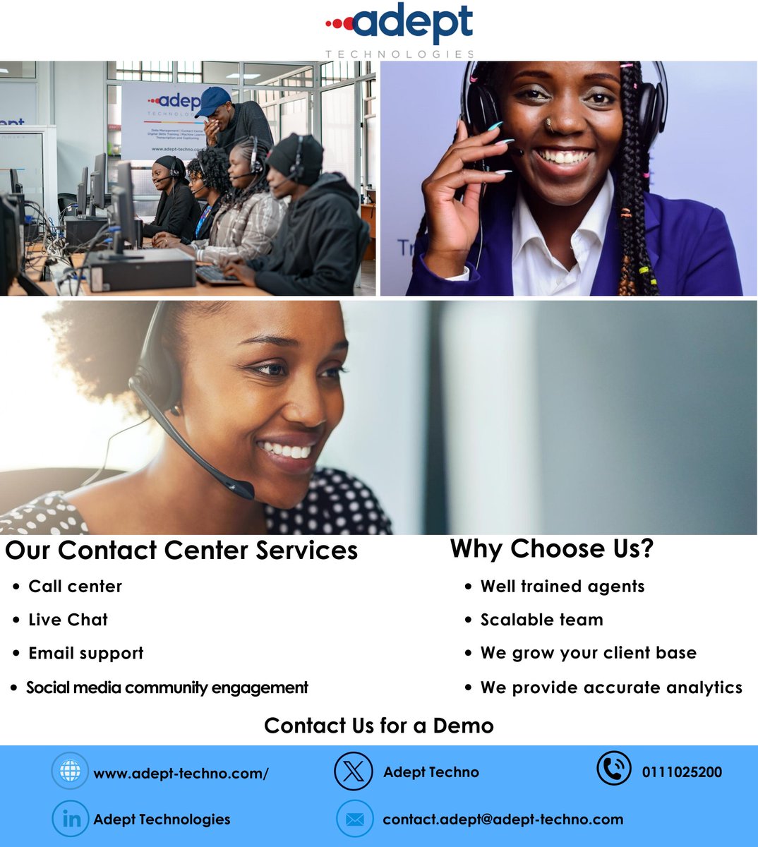 As contact center optimization experts we're dedicated to exceeding your expectations every step of the way. Let us elevate your customer experience and drive success together. bit.ly/3wCbS49 #contactcenter #customerexperience #customersupport