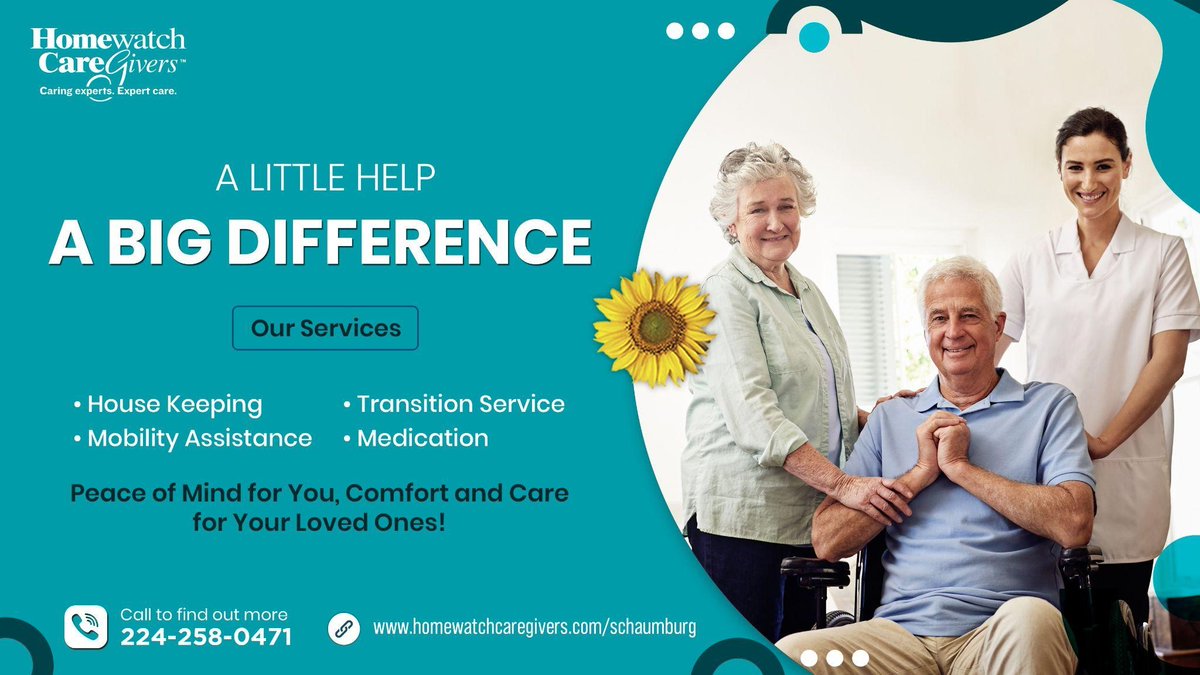 HWCGSCHAUMBURG's tweet photo. Peace of Mind for You, Comfort and Care for Your Loved Ones!

As our loved ones age, they may need a little extra #help. Our #compassionate #caregiversprovide a helping hand with everyday tasks.

Let's chat about how we can create a #personalized #careplan, #Contactustoday! https://t.co/uPebxyiFW5