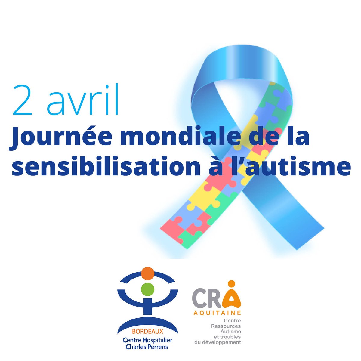 | Journée mondiale de la sensibilisation à l’autisme | L'occasion de rappeler que le @ch_perrens dispose d'un Centre Ressources Autisme (CRA) avec 6 antennes réparties sur le sud Nouvelle-Aquitaine. #Journeemondialedelautisme ➕d'infos ➡️ cra.ch-perrens.fr